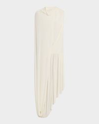 Jersey Draped Tail Dress