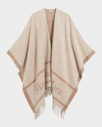 Hilde Wool Fringe Poncho