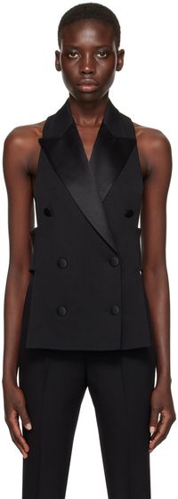 Dolce&Gabbana Gilet noir à double boutonnage