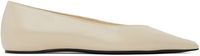 TOTEME Ballerines blanc cassé à col asymétrique