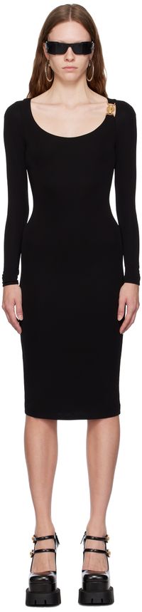 Versace Black Medusa '95 Midi Dress