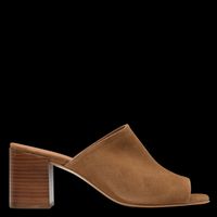 Mellow Yellow - Mules à talon en cuir velours - Taille 41 - Beige