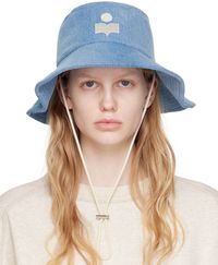 Isabel Marant Chapeau bob Delya bleu