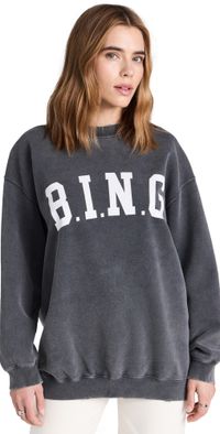 ANINE BING Tyler Sweatshirt Bing Washed Black S