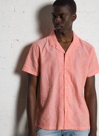 Le Temps Des Cerises - Chemise oversize en lin mélangé - Taille 3XL - Rouge