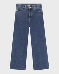 Girl's Lily Wide-Leg Denim Jeans, Size 2-6