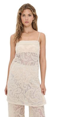Dress To Lace Tunic Off White L