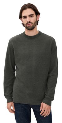 Filson Waffle Knit Thermal Crewneck Charcoal S