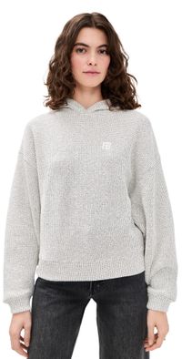 ANINE BING Framed Monogram Alec Hoodie Multi L