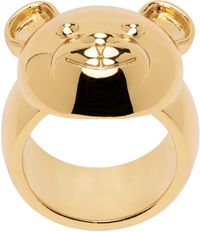 Moschino Gold Teddy Family Ring