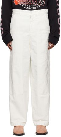 Dries Van Noten Off-White Hammer Loop Cargo Pants