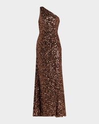 Lexi One-Shoulder Sequin Gown