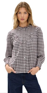 RAILS Alanna Blouse Chocolate Chip S