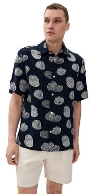 NN07 Freddy Shell Shirt Navy Blue M