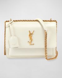 Sunset Medium YSL Crossbody Bag in Smooth Leather