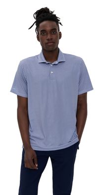 RLX Ralph Lauren Patterned Lightweight Airflow Polo 3D Diamond Garden Pink Multi L