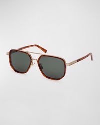 Men's Metal Square Sunglasses