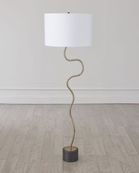 Loop Brass Floor Lamp