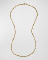 Brut Gold Twisted Link Long Necklace, 32"L