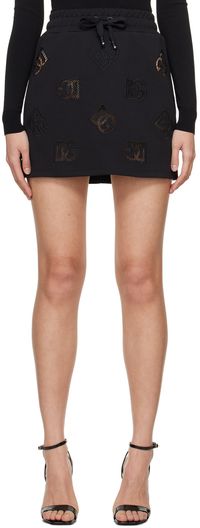 Dolce&Gabbana Black Cutout Miniskirt