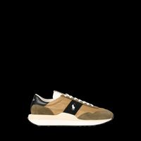 Polo Ralph Lauren - Baskets basses en cuir mélangé - Taille 44 - Kaki