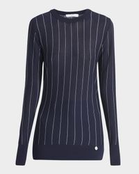 Pinstripe Wool Sweater