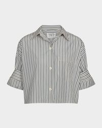 Next Ex Striped Button-Front Shirt