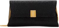 TOM FORD Black Glitter Textured Fabric Bag