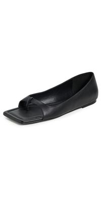 St. Agni 90s Square Toe Flats Black 41