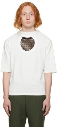 Dion Lee White Cutout T-Shirt