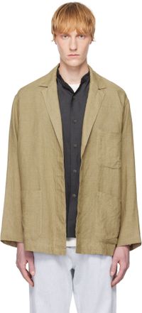 YLÈVE Khaki Linen Blazer