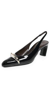 Tory Burch Pierced Slingbacks 65mm PERFECT BLACK / SILVER 8