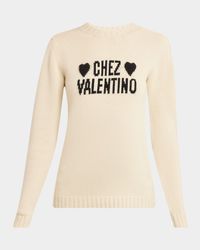 Chez Valentino Beaded Wool Sweater