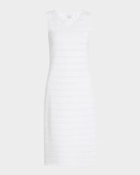The Alessandra Scalloped Pointelle Midi Dress