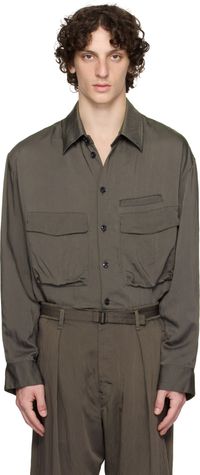 LEMAIRE Gray Utility Shirt