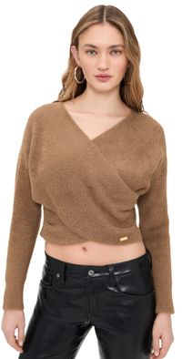 L'AGENCE Antonella Surplus Pullover Sweater Driftwood S