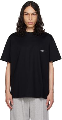 WOOYOUNGMI Black Square Label T-Shirt