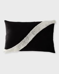 Monte Beaded Wave Decorative Pillow, 18" x 30"