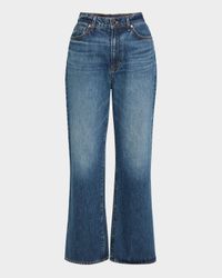 Dylan High-Rise Straight Ankle Jeans