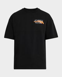 Men's Flames Amiri Hollywood Cotton T-Shirt