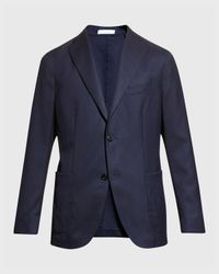 Men's Solid Wool Hopsack Blazer