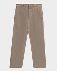 Men's Cotton Drill Flat-Front Utility Trousers