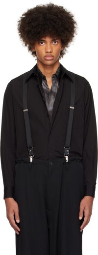 YOHJI YAMAMOTO Black Suit Broad G-CDH Standard Shirt
