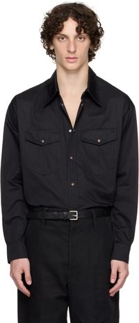 LEMAIRE Black Western Shirt
