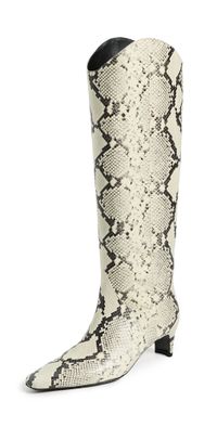 STAUD Western Wally Boots White Snake 38