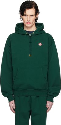 Casablanca Green Diamond Logo Hoodie