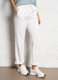 Sud Express - Pantalon droit - Taille L - Blanc