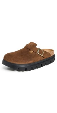 Birkenstock Boston Chunky Clogs Dark Tea 36