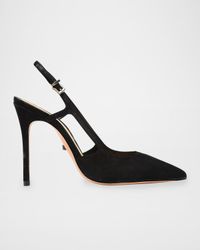 Boris Suede Slingback High-Heel Pumps