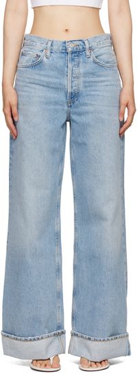 AGOLDE Jean Clara bleu